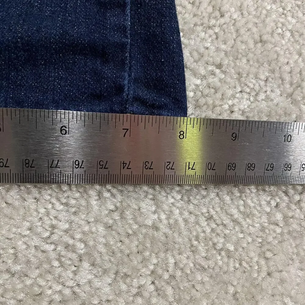 Levis 513 Jeans Mens 36x30 Blue Slim Straight Leg Stretch Denim Dark Wash - Picture 9 of 10